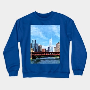 Chicago IL - Lake Shore Drive Bridge Crewneck Sweatshirt